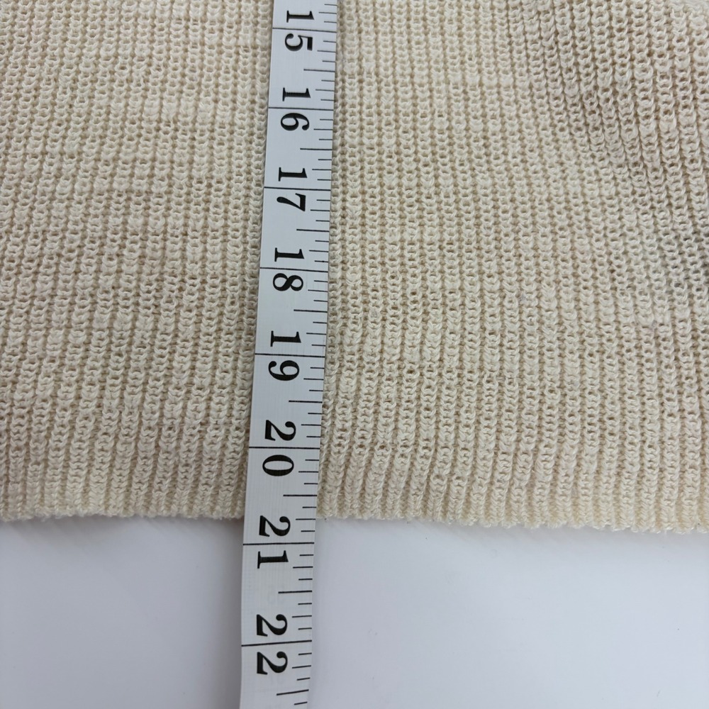 American Eagle Sweater Cream Women XL Rainbow Stripe Relaxed Crop Crewneck Boho - Picture 6 of 6